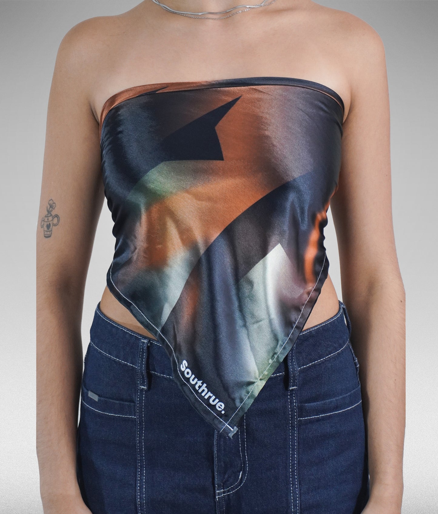 Light spectrum bandana - Negro + Naranja