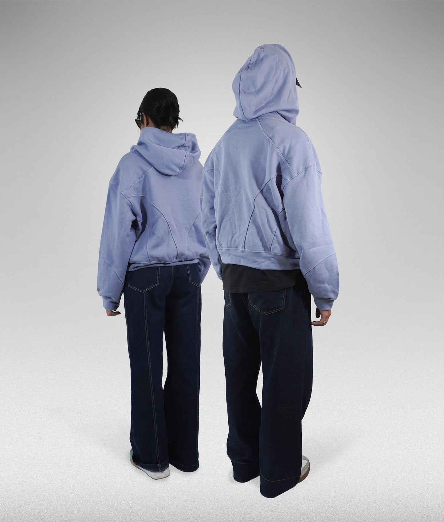 Star hoodie boxy fit - Azul claro