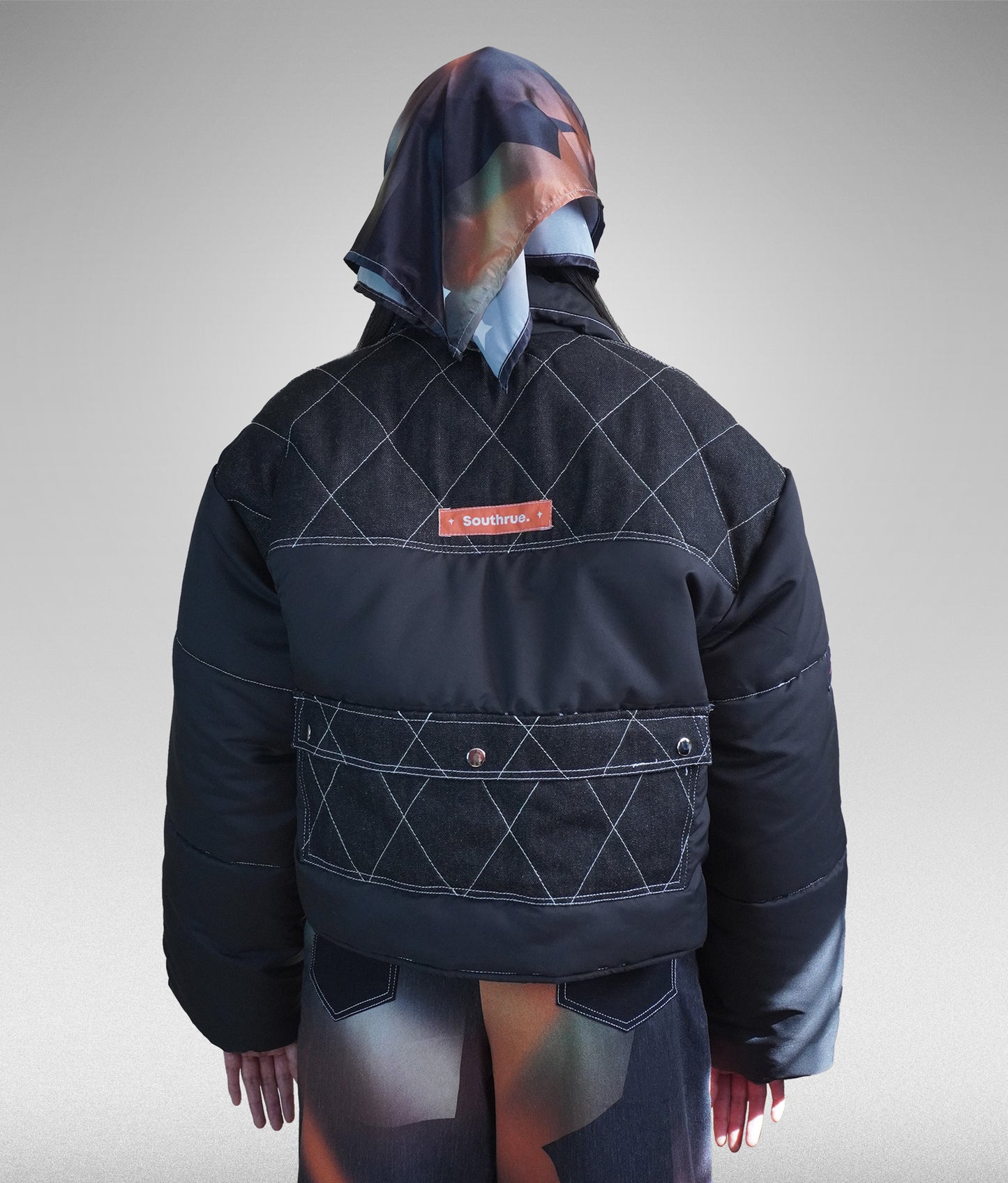 Diamond soul puffer jacket - Negra