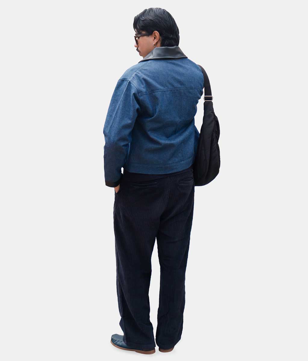 Denim workwear jacket - azul crudo