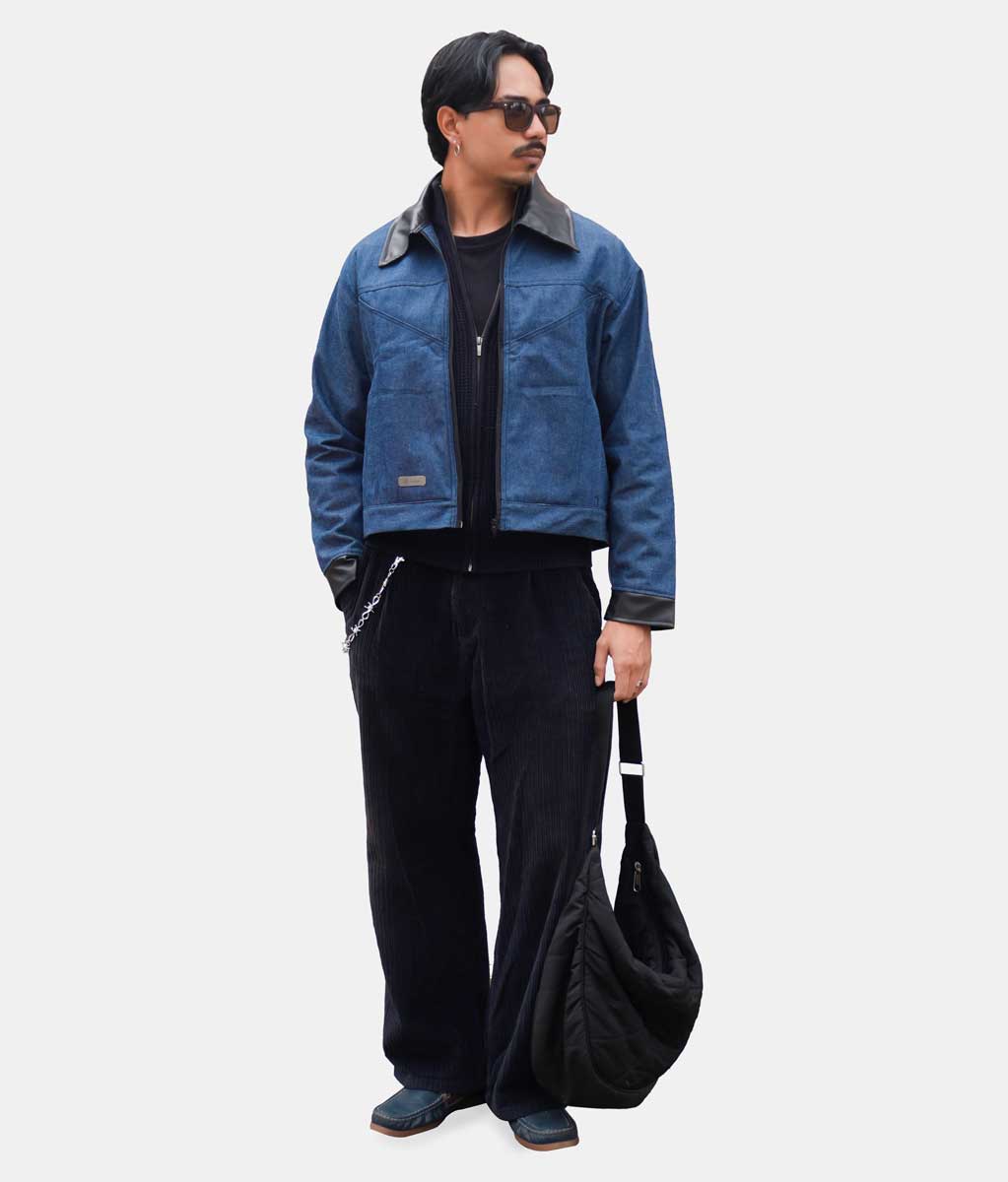 Denim workwear jacket - azul crudo