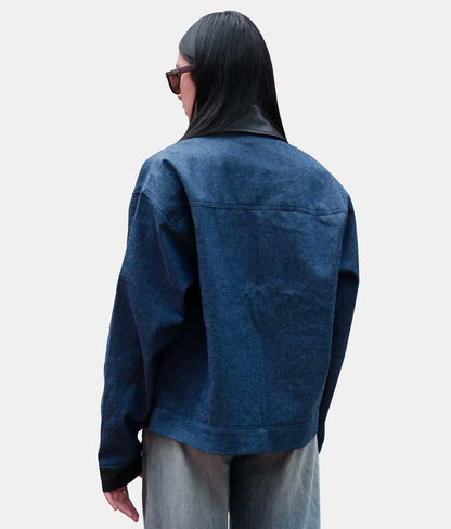 Denim workwear jacket - azul crudo