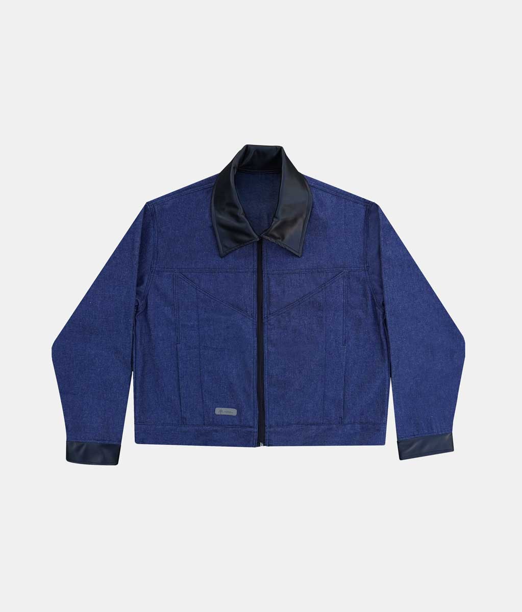 Denim workwear jacket - azul crudo