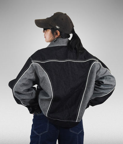 Denim biker neo retro - Negra