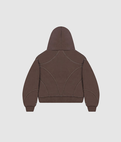 Star hoodie boxy fit - Cafe