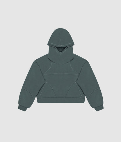 Star hoodie boxy fit - Verde oscuro