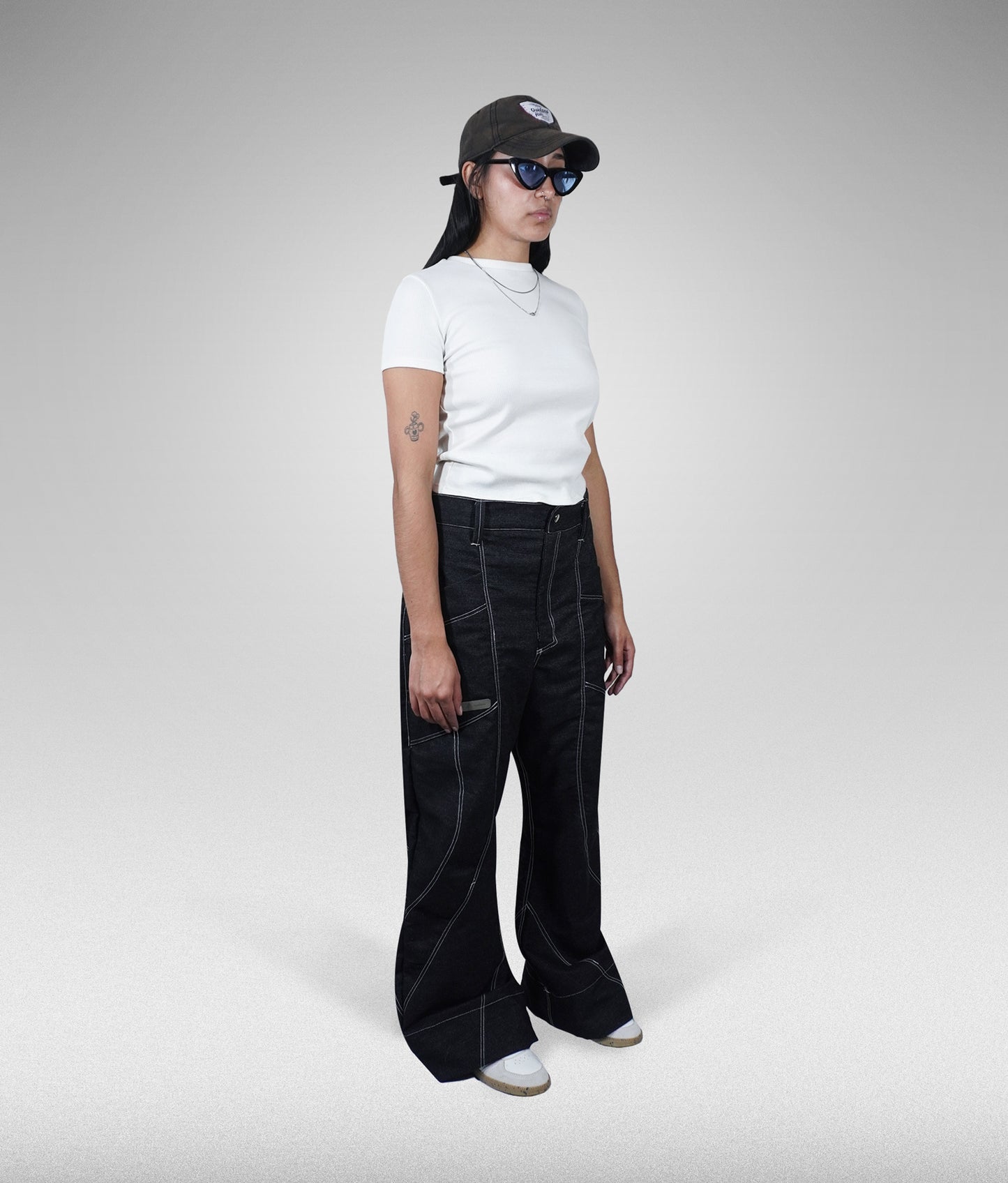 Southue denim flare pants - Negro