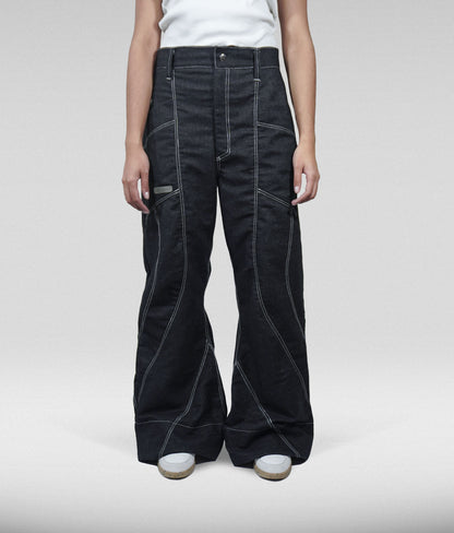 Southue denim flare pants - Negro