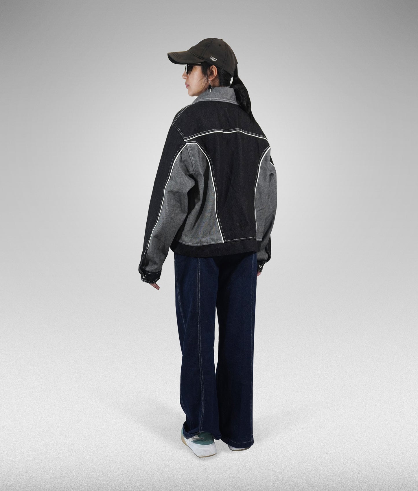 Denim biker neo retro - Negra