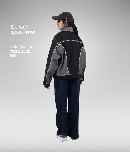 Denim biker neo retro - Negra