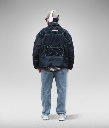 Diamond soul puffer jacket - Negra