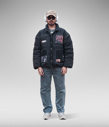 Diamond soul puffer jacket - Negra