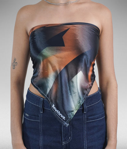 Light spectrum bandana - Negro + Naranja