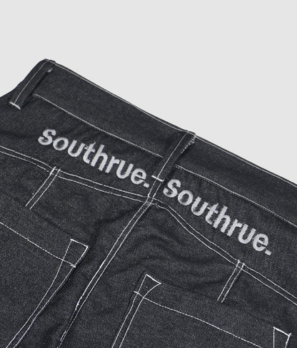 Southue denim flare pants - Negro