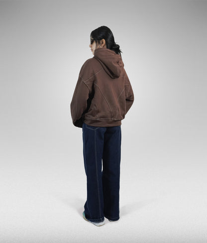 Star hoodie boxy fit - Cafe