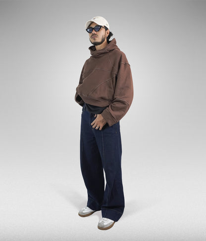 Star hoodie boxy fit - Cafe