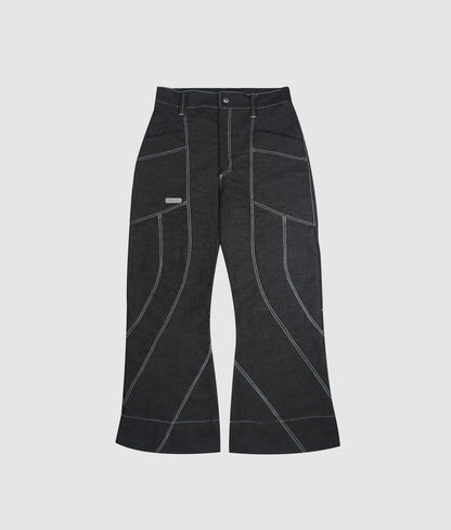 Southue denim flare pants - Negro