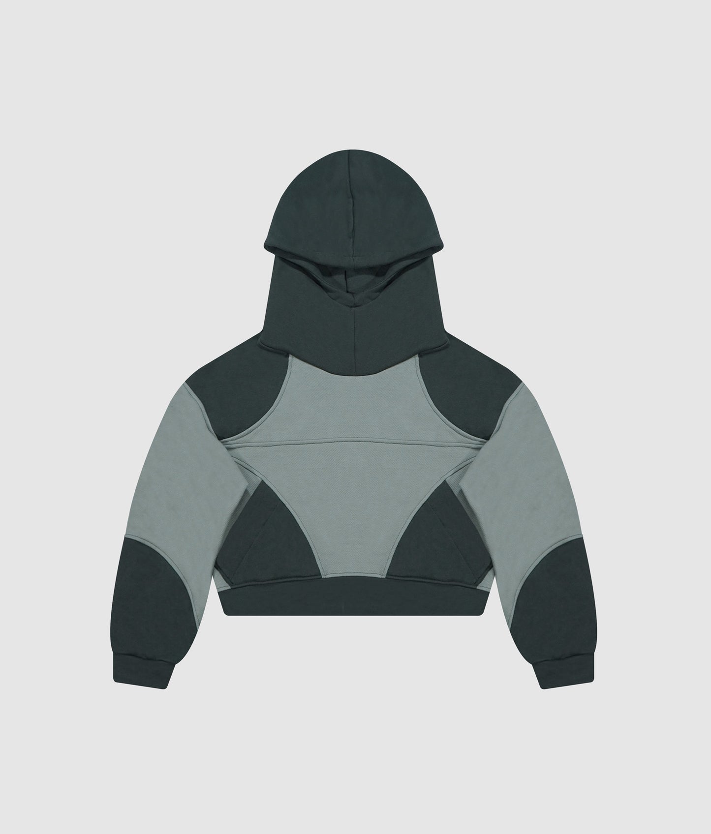 Star hoodie boxy fit - Verde claro + oscuro