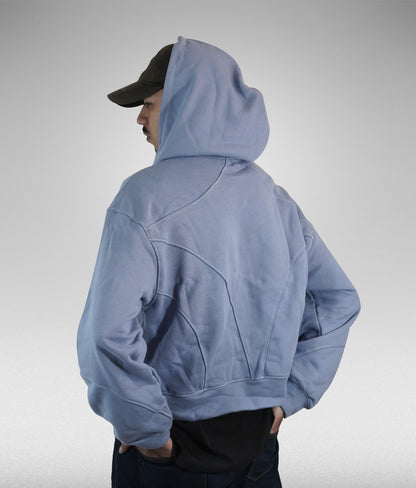 Star hoodie boxy fit - Azul claro