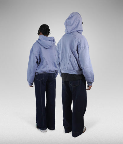 Star hoodie boxy fit - Azul claro