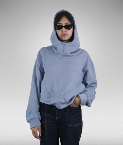 Star hoodie boxy fit - Azul claro