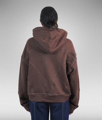 Star hoodie boxy fit - Cafe