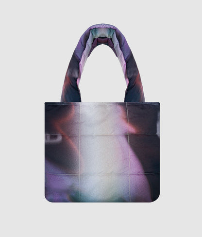 Experimental puffer totebag - Tornasol